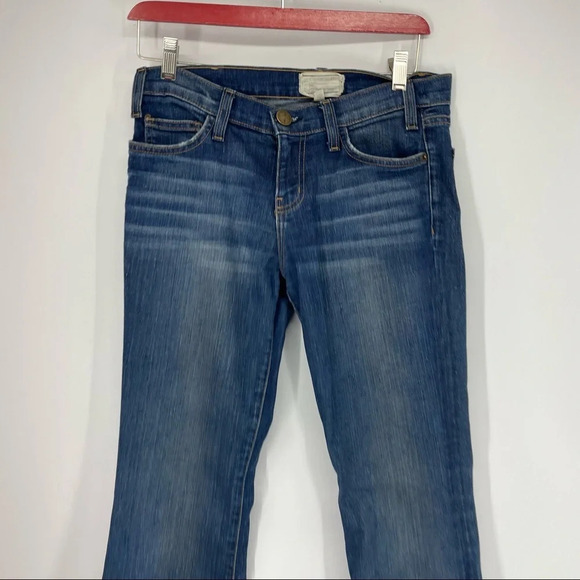 Anthropologie Current Elliot bell bottoms raw hem jeans 26 boho hippie - Picture 7 of 7